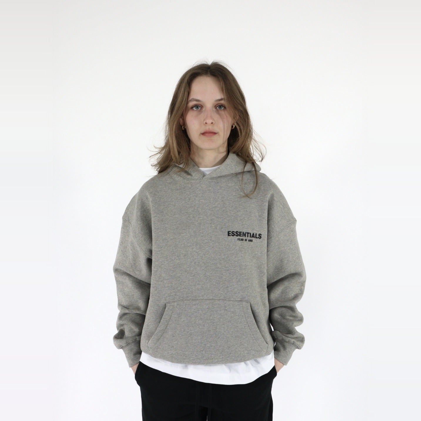 Fear of God Essentials S22 Hoodie Dark Oatmeal - PIKASTORE-Clothing-Fear of God-pikastore.cz