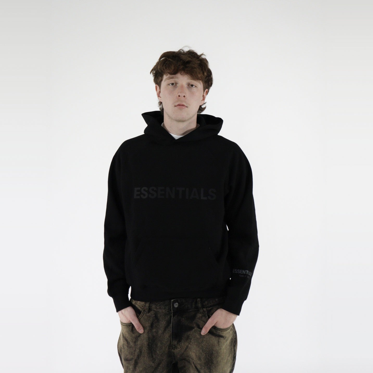 Fear of God Essentials S20 Hoodie Black - PIKASTORE-Clothing-Fear of God-pikastore.cz