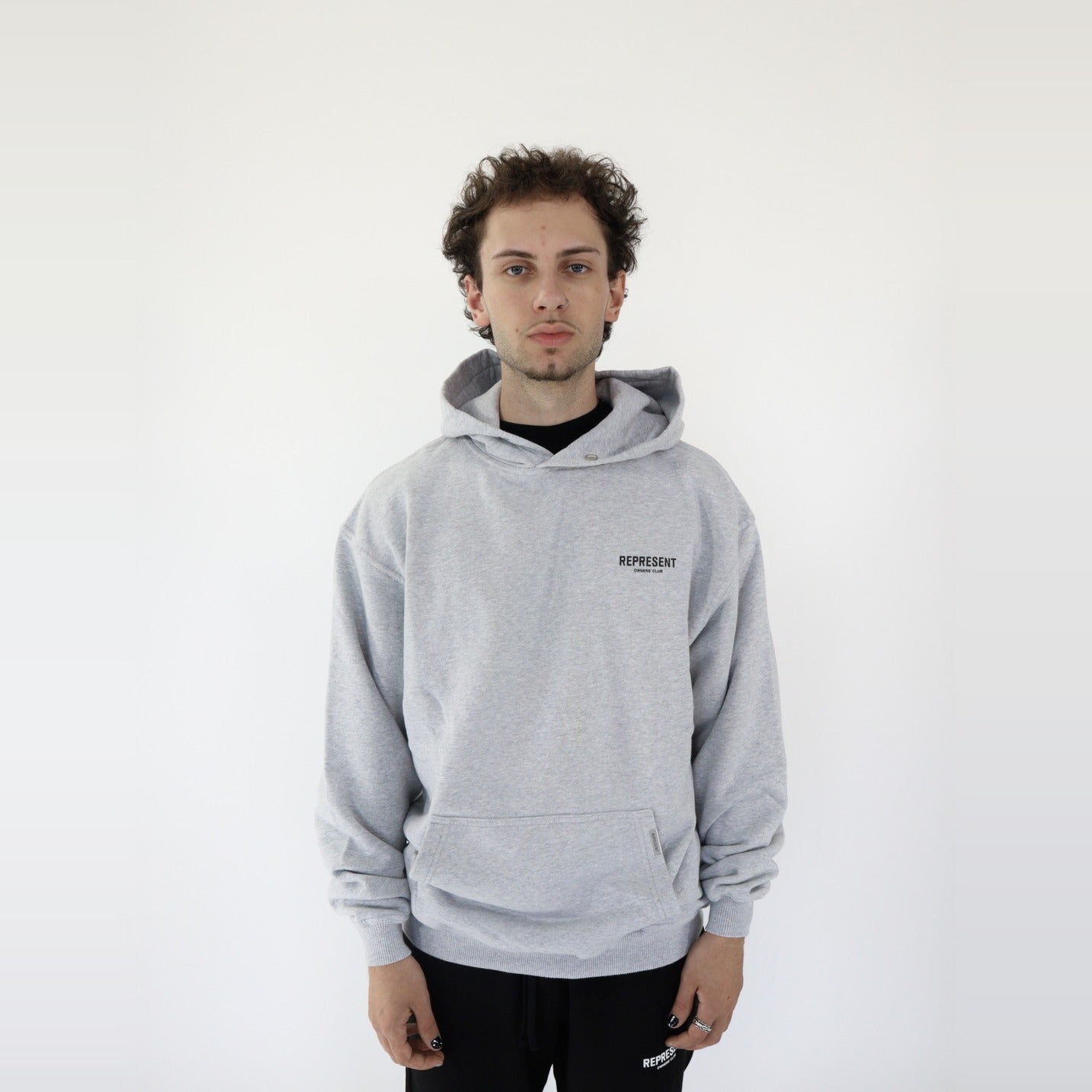 Represent Owners Club Hoodie Ash Grey-Clothing-Represent-pikastore.cz