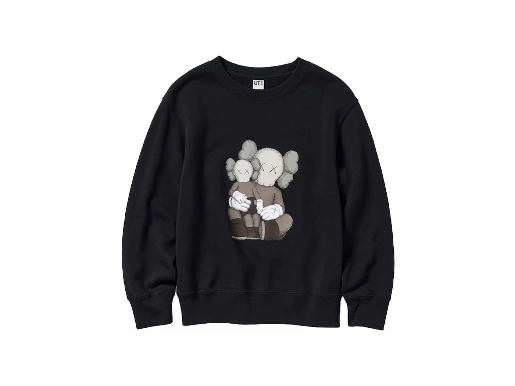 KAWS x Uniqlo Longsleeve Sweatshirt Black-Kaws-pikastore.cz
