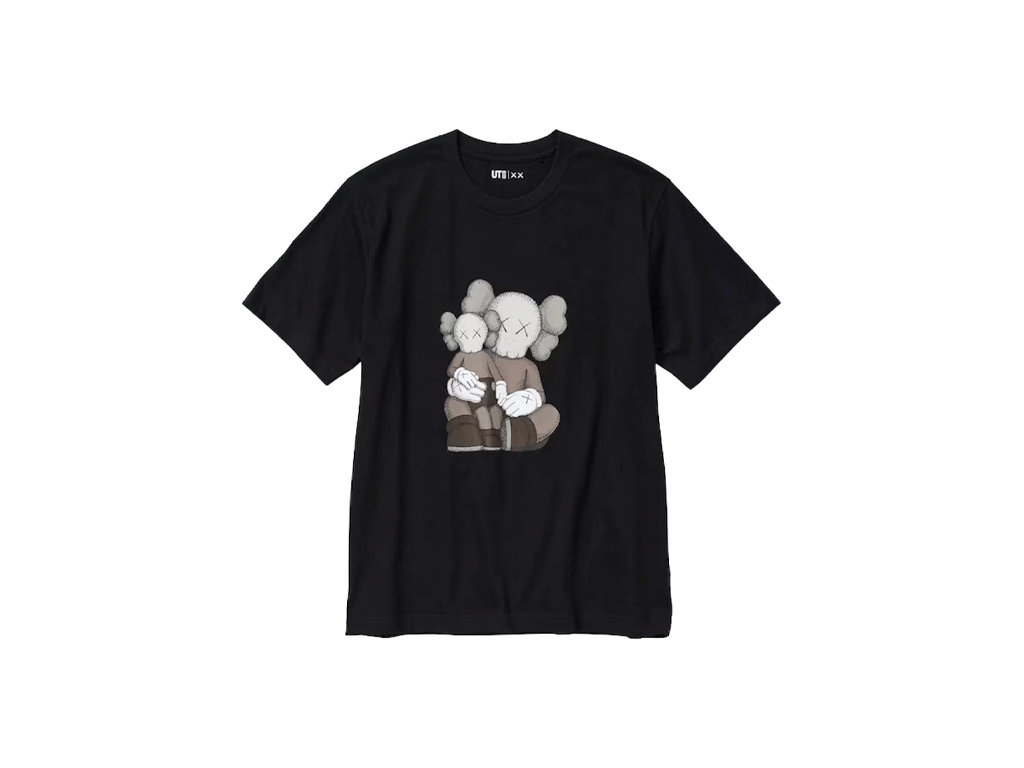 KAWS x Uniqlo UT Short Sleeve Graphic T-shirt Black-Kaws-pikastore.cz