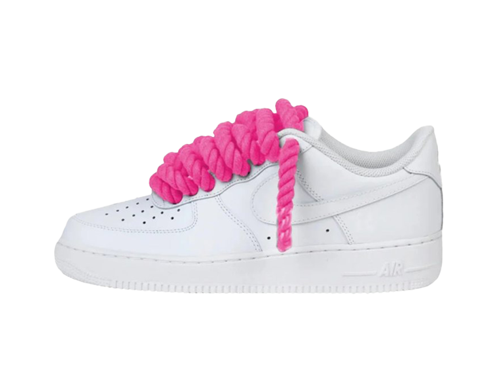 Nike Air Force 1 White Low 07 Rope Laces Bright Pink-Nike-pikastore.cz