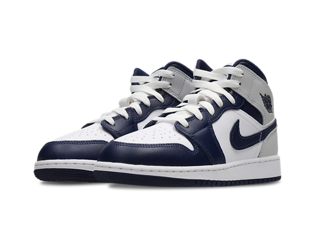 Nike Air Jordan 1 Mid GS Smoke Grey Obsidian-Air Jordan-pikastore.cz