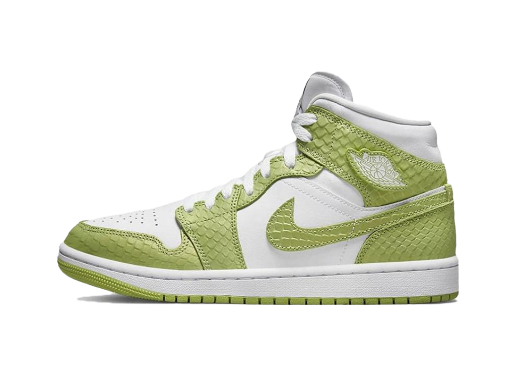 Nike Air Jordan 1 Mid Green Python (Women's)