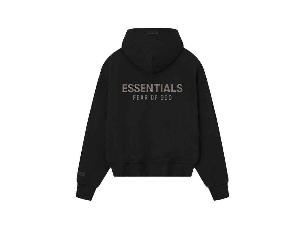 Fear of God Essentials Classic S25 Zip Hoodie Glossy Jet Black-Fear of God-pikastore.cz