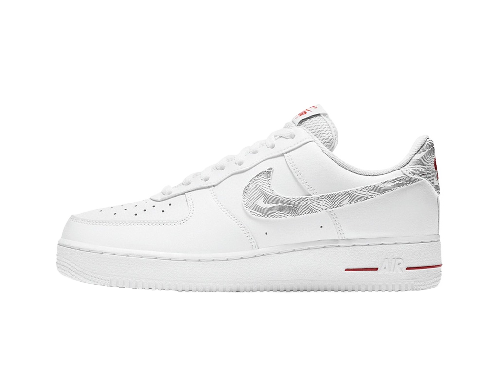 Nike Air Force 1 Low Topography Pack - White University Red-Nike-pikastore.cz