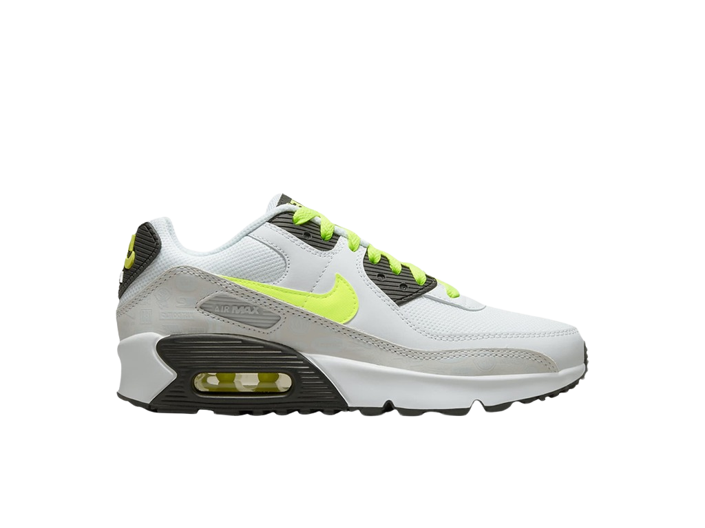Nike Air Max 90 Leather White Volt (GS)-sneakers-Nike-pikastore.cz