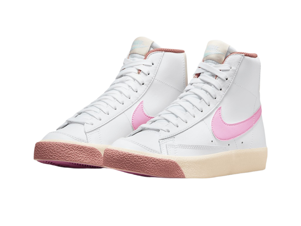 Nike Blazer Mid 77 GS White Pink Spell-Nike-pikastore.cz