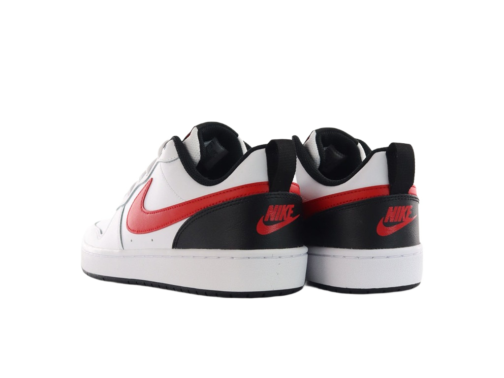 Nike Court Borough Low 2 GS White University Red-Nike-pikastore.cz