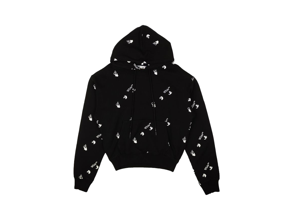 Off-White Allover Over Hoodie Black/White