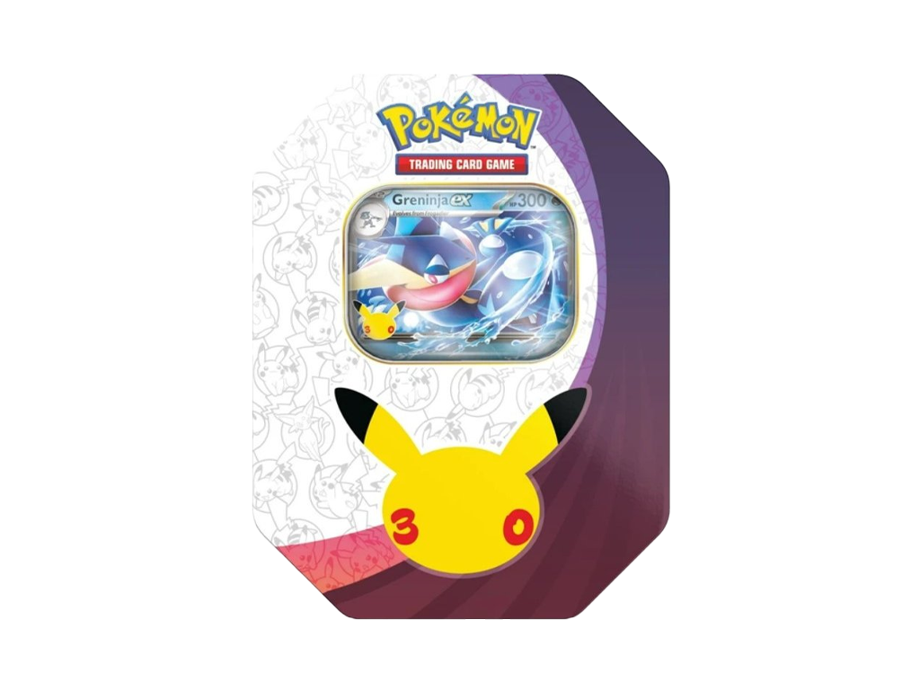 Pokémon TCG: 30th Celebration Greninja ex Tin – doplňky
