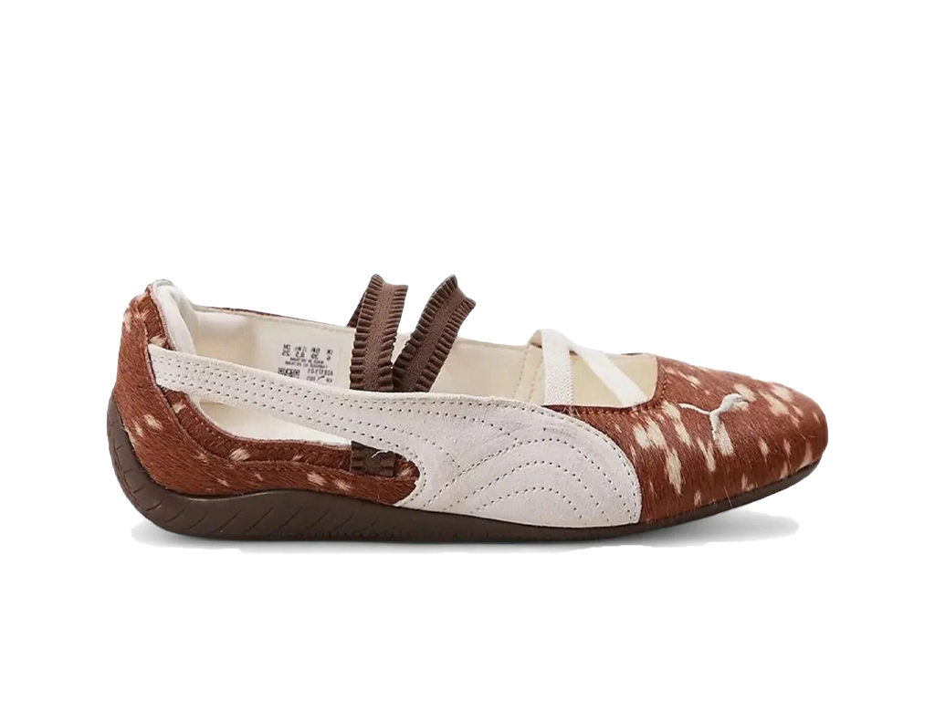 Puma Speedcat Ballet Doelette Pony Hair Deer Print Brown