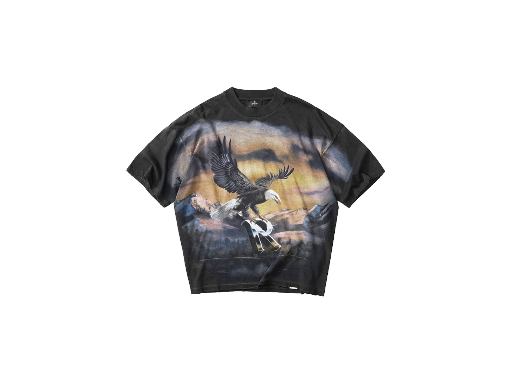 Represent Chrome Flight T-Shirt Stained Black-Represent-pikastore.cz