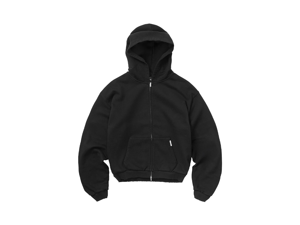 Represent GH Shrunken Zip Hoodie Jet Black