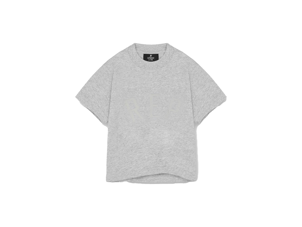 Represent Mini Rep Applique T-Shirt Grey Marl-Represent-pikastore.cz
