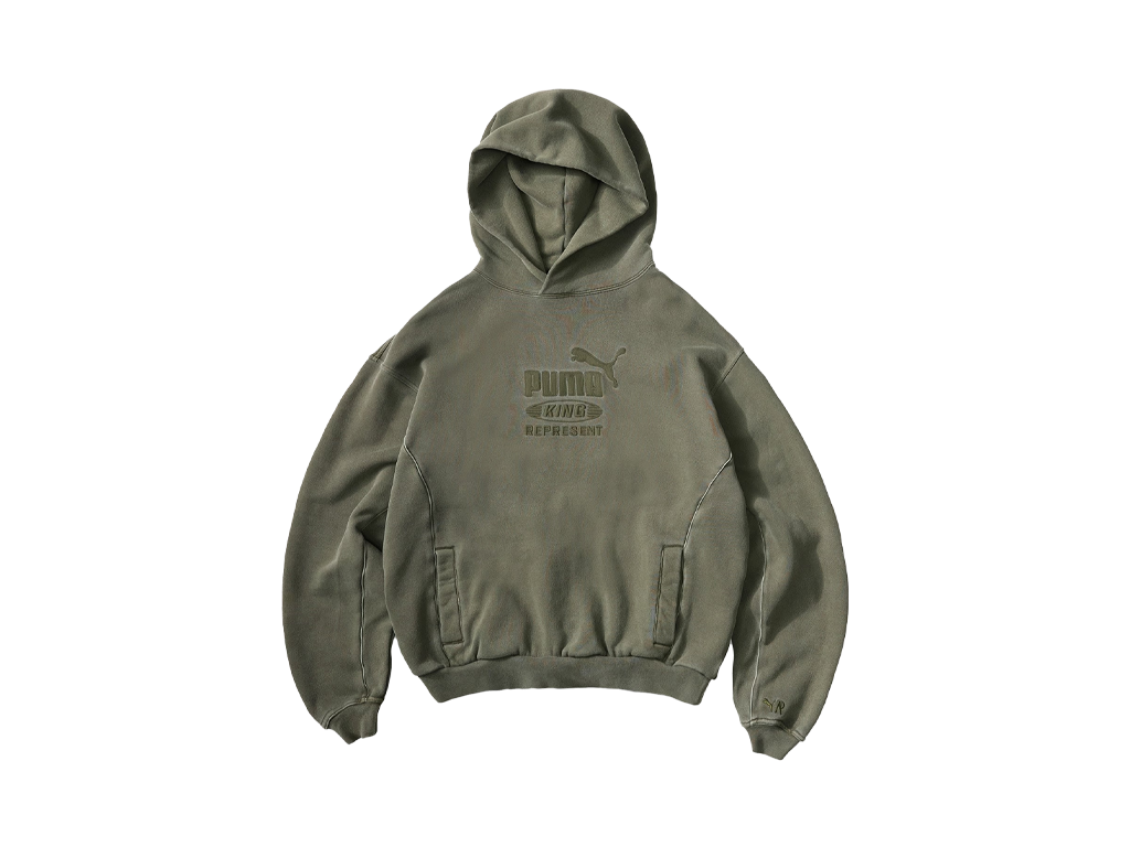 Represent X Puma Graphic Hoodie Night Pine-Represent-pikastore.cz
