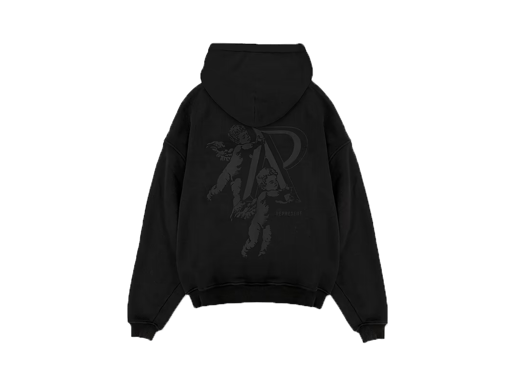 Represent Cherub Initial Hoodie Black-Represent-pikastore.cz