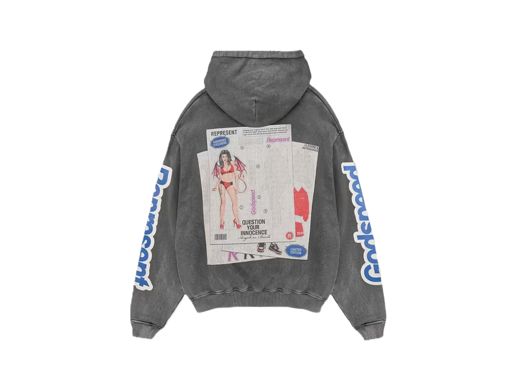 Represent Question Your Innocence Hoodie Vintage Grey-Represent-pikastore.cz