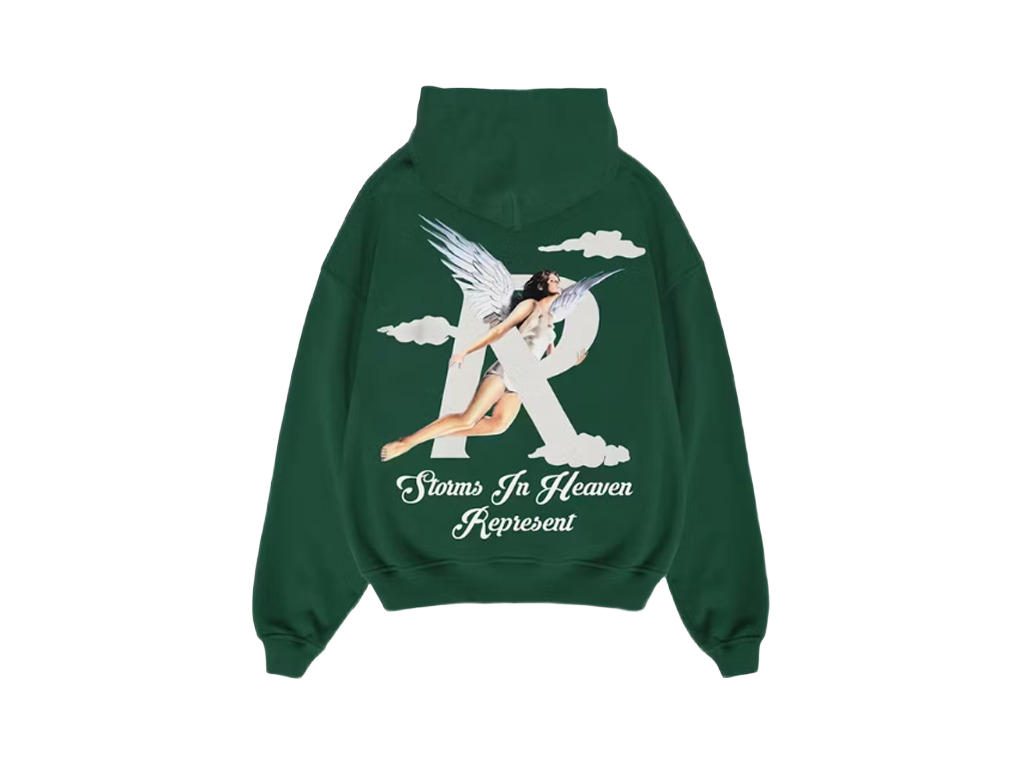 Represent Storms In Heaven Hoodie Racing Green-Represent-pikastore.cz
