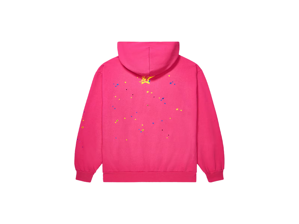 Sp5der Pink Hoodie-Sp5der-pikastore.cz