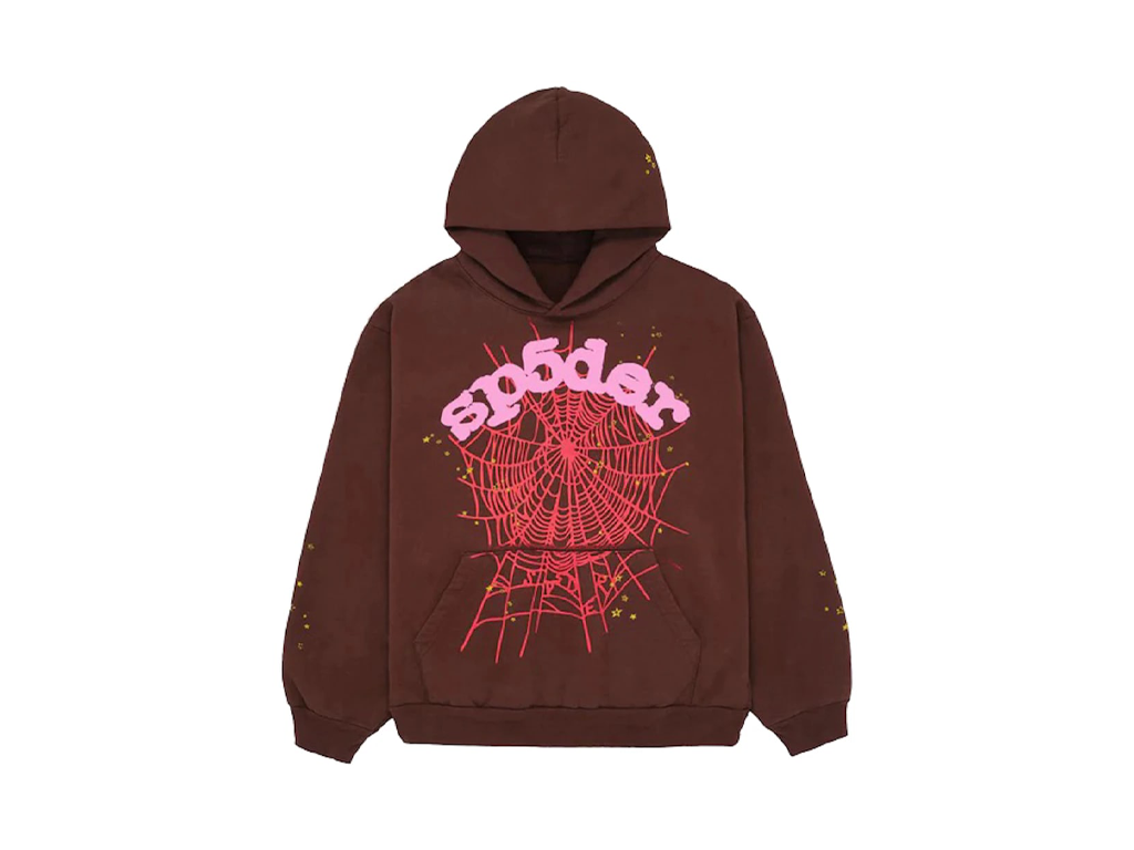 Sp5der Web Hoodie Brown-Sp5der-pikastore.cz