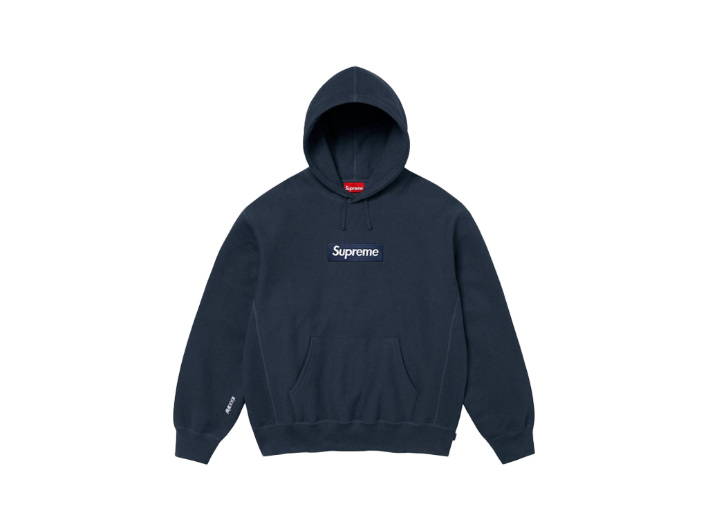 Supreme Box Logo Hooded Sweatshirt (FW25) Navy-Supreme-pikastore.cz