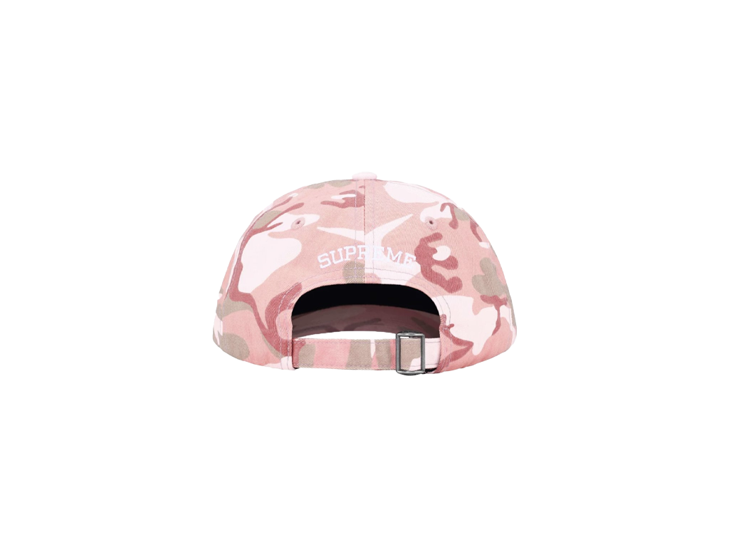 Supreme Pigment Coated S Logo 6-Panel Pink Camo-Supreme-pikastore.cz