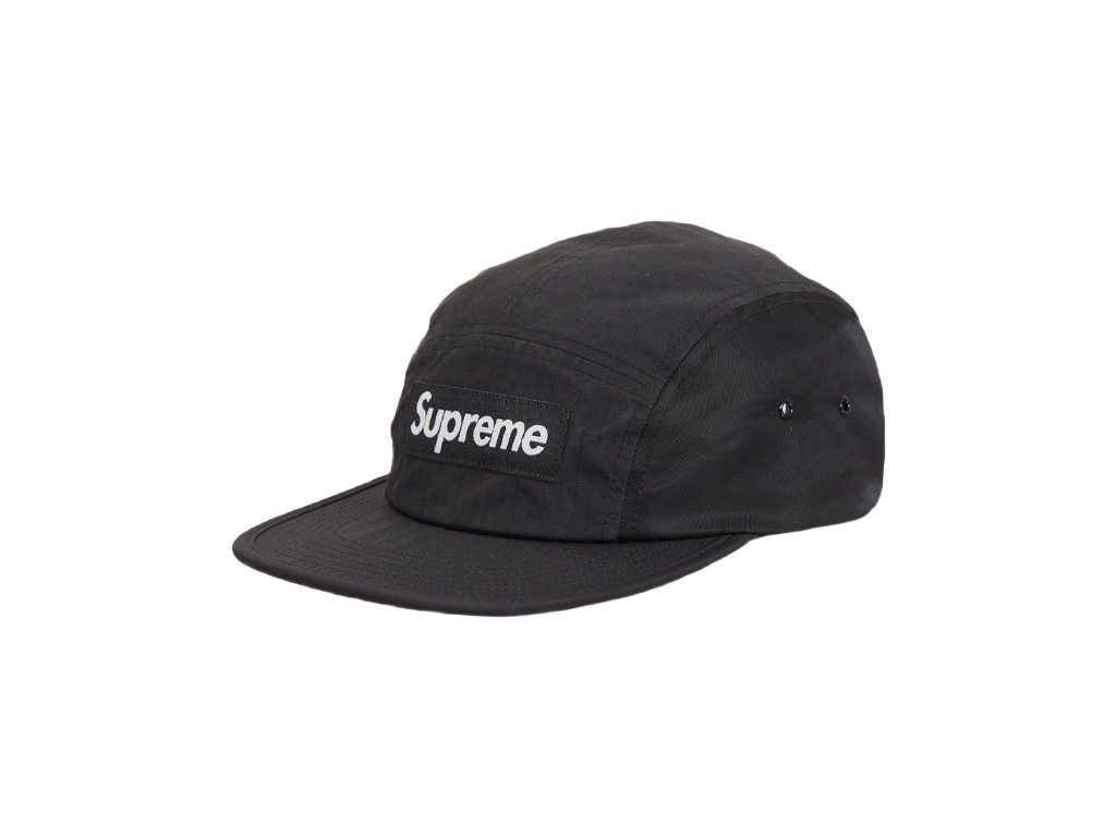 Supreme Waxed Ripstop Camp Cap Black-Supreme-pikastore.cz