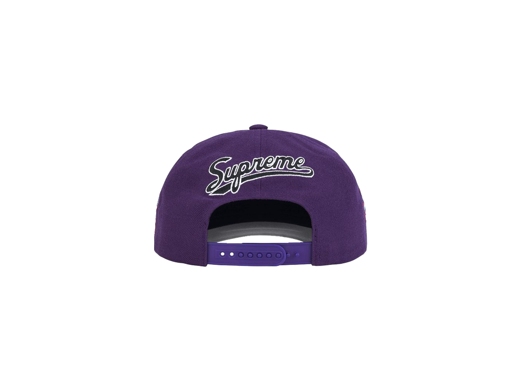 Supreme World Famous S Logo 6-Panel Purple