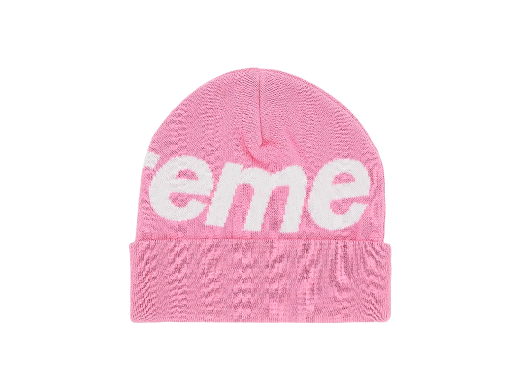 Supreme Big Logo Beanie (FW24) Pink-Supreme-pikastore.cz