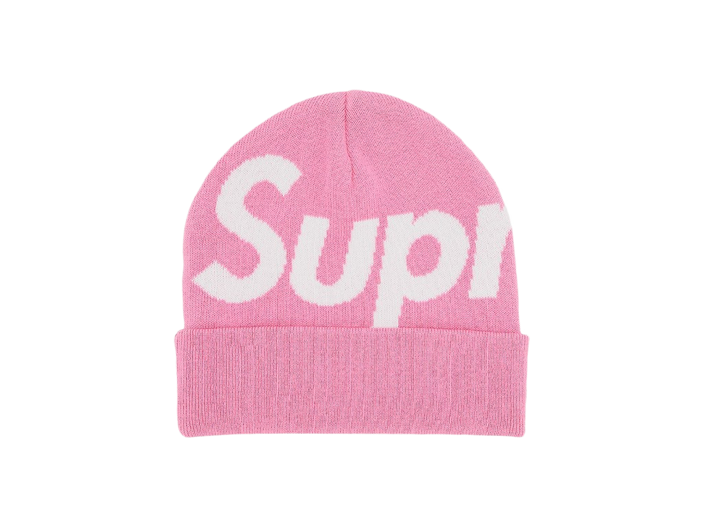 Supreme Big Logo Beanie (FW24) Pink-Supreme-pikastore.cz