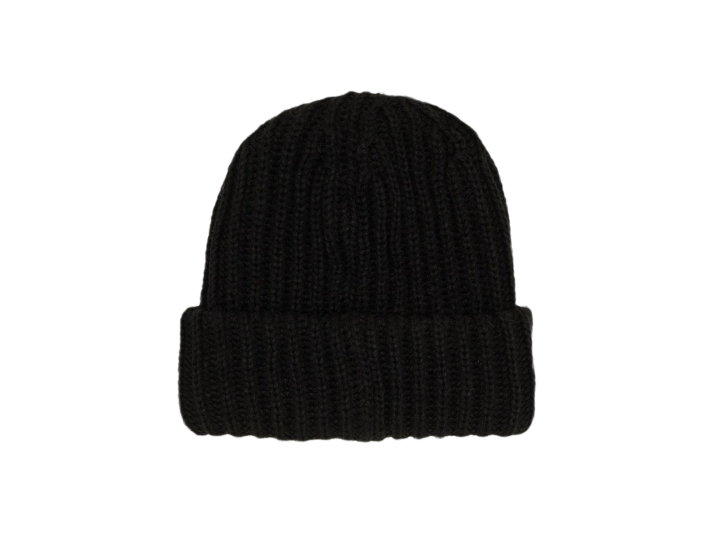 Supreme Classic Logo Chunky Ribbed Beanie (FW24) Black-Supreme-pikastore.cz