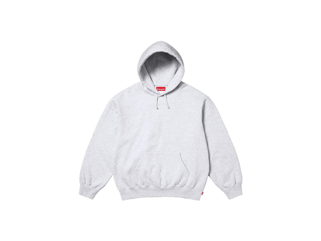 Supreme Frayed Hooded Sweatshirt Heather Grey-Supreme-pikastore.cz