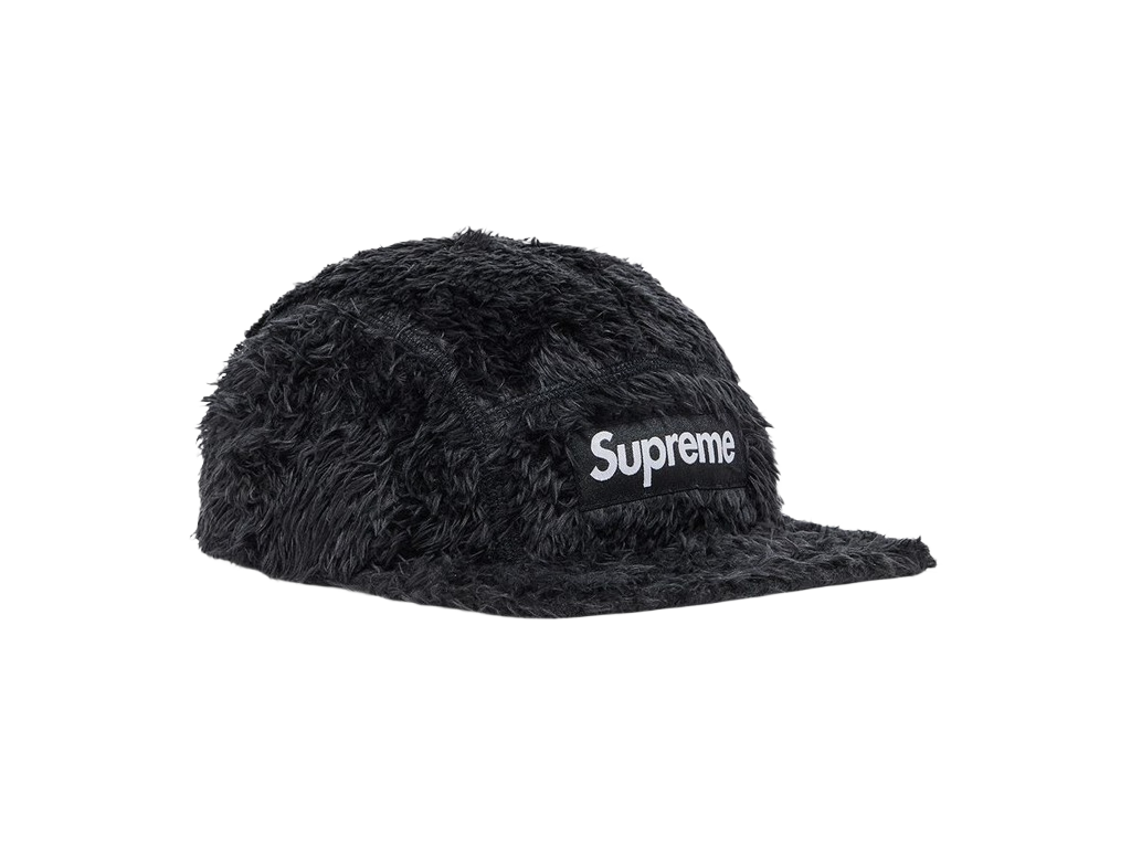 Supreme Fuzzy Camp Cap Black-Supreme-pikastore.cz