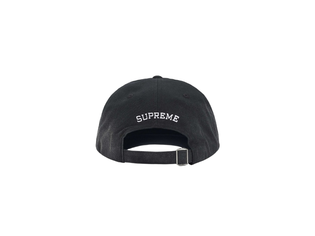 Supreme Leather Applique 6-Panel Black-Supreme-pikastore.cz