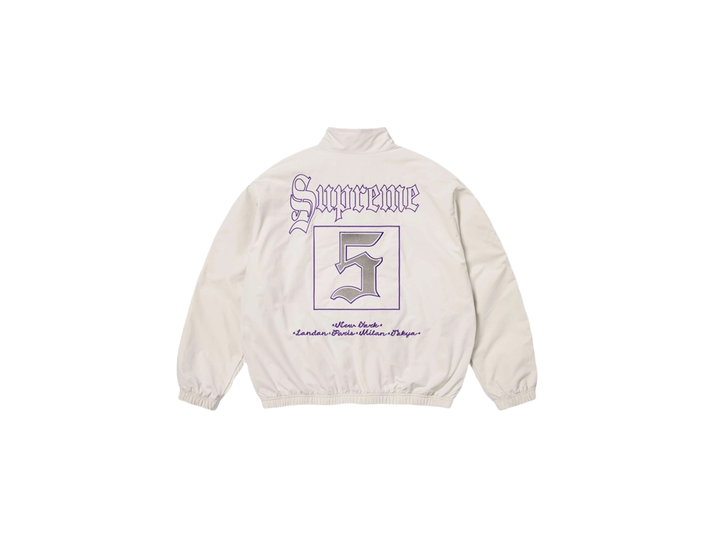 Supreme Old English Track Jacket White-Supreme-pikastore.cz