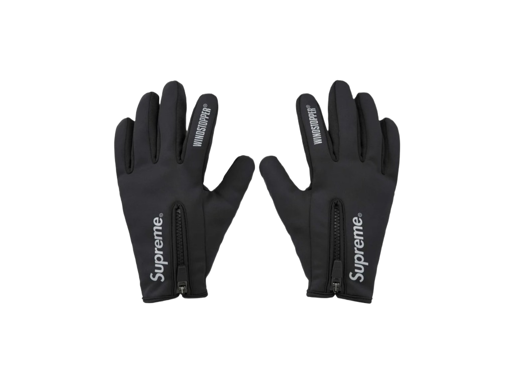 Supreme WINDSTOPPER Zip Gloves Black-Supreme-pikastore.cz