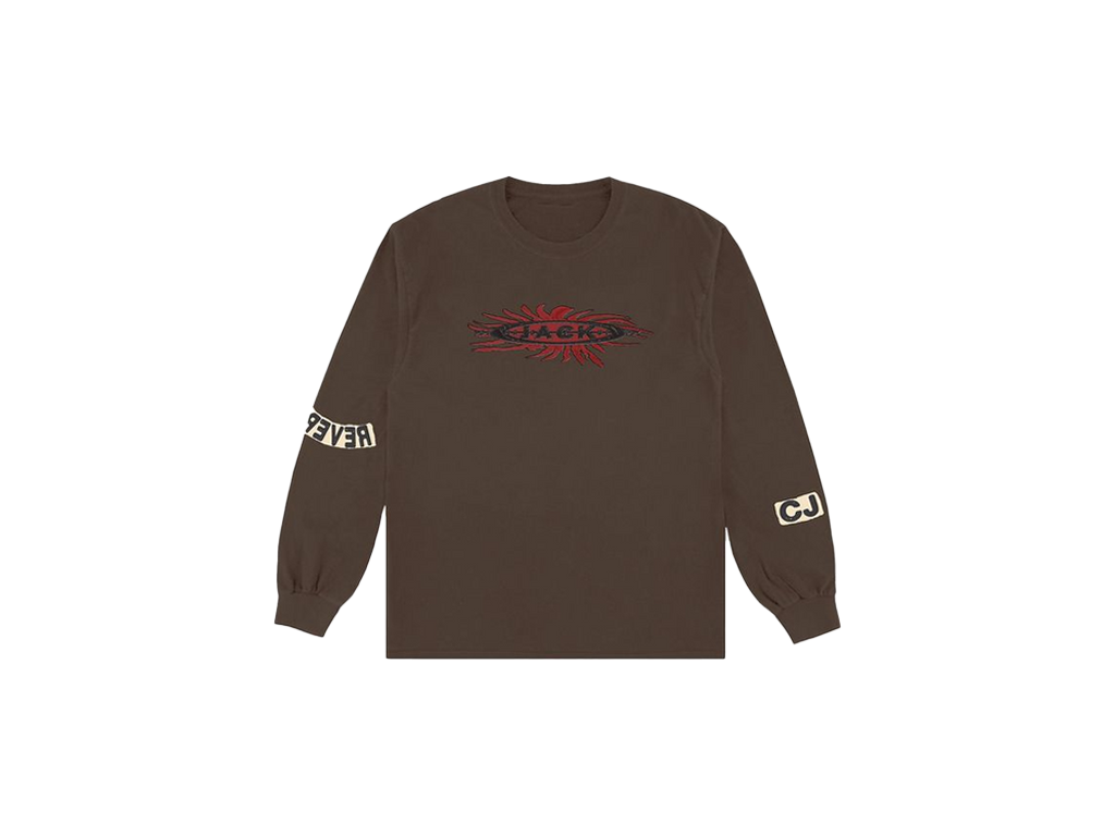 Travis Scott Reverse Jack Long Sleeve Tee Brown-Travis Scott-pikastore.cz