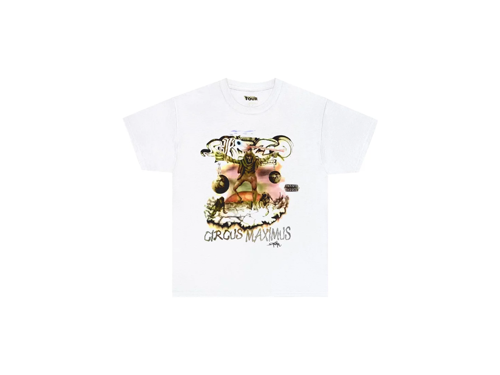 Travis Scott Utopia Tour Skitzo Circus Maximus Tee White-Travis Scott-pikastore.cz