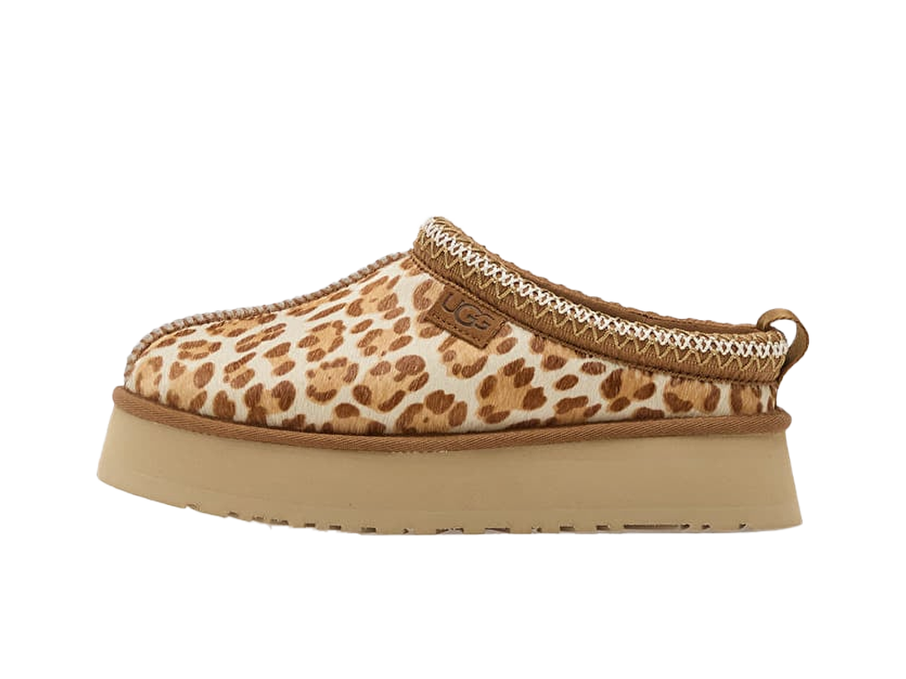 UGG Tazz Plains Slipper Felicity Leopard Jasmine (Women's) – pantofle, béžová