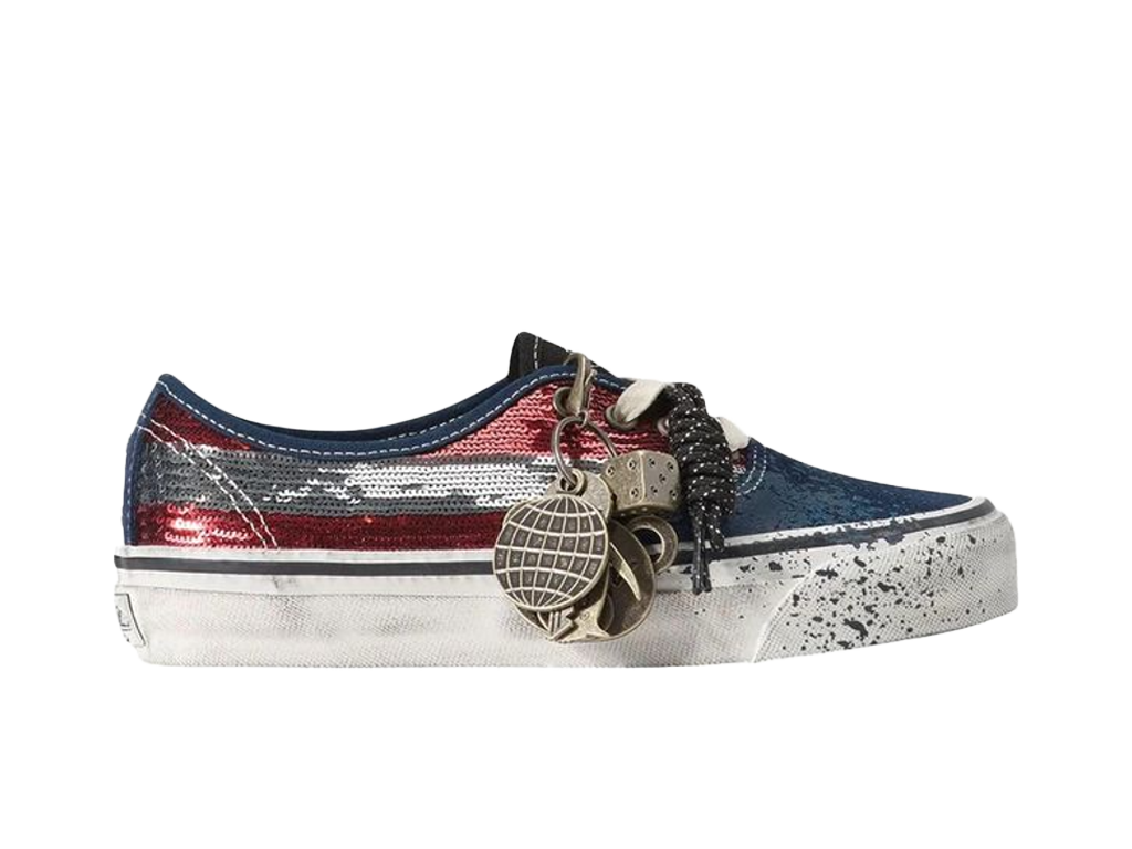 Vans Authentic Premium La Habana - Red Navy-Vans-pikastore.cz