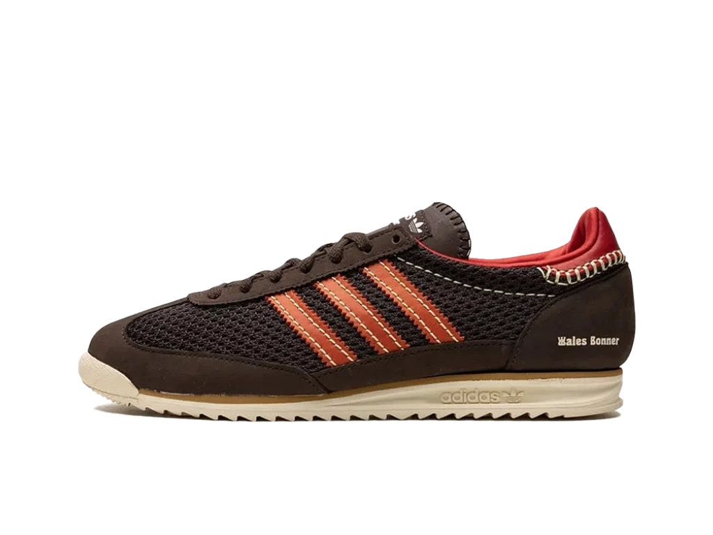 Wales Bonner x adidas SL72 Knit Brown – tenisky, hnědá