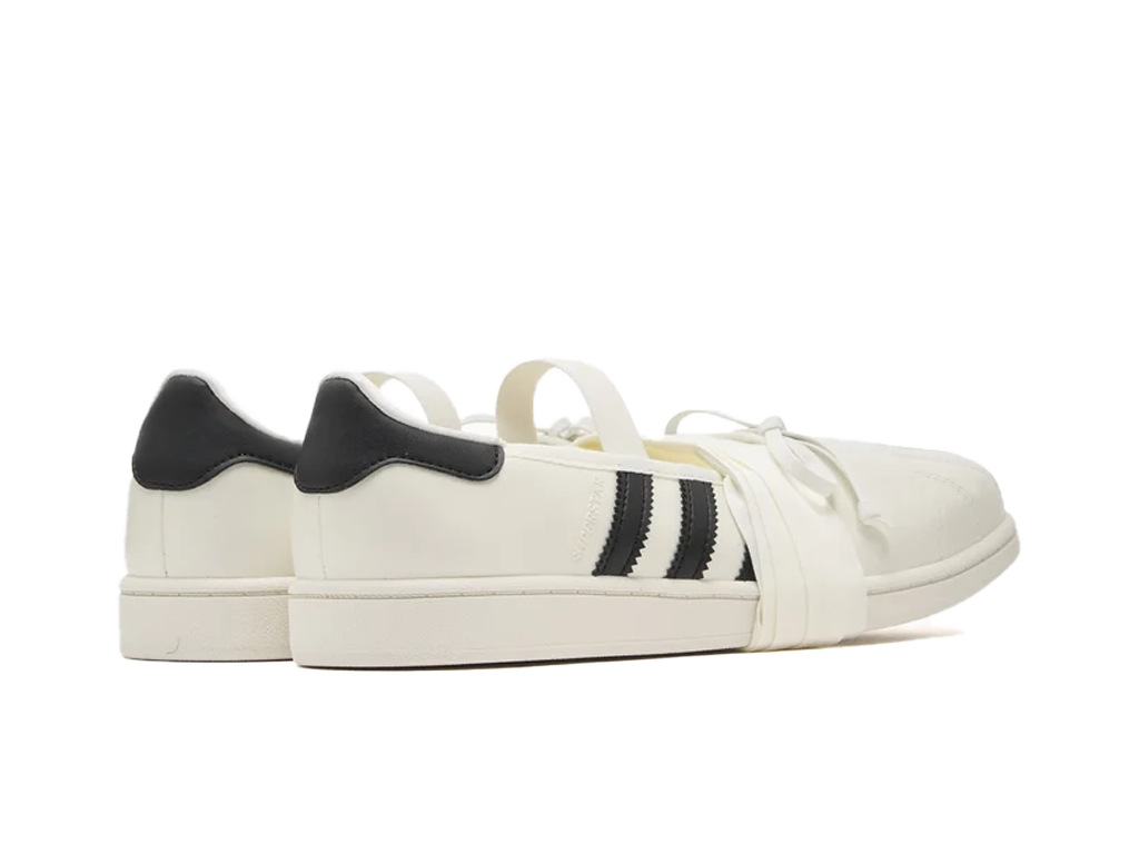 adidas Superstar Square Toe Ballet JENNIE Off White Black (Women's) – sneakersy – zdjęcie 4 z 5