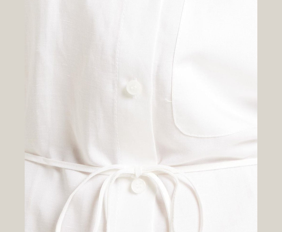 Calvin Klein Shirt dress White – košile – fotka 3 z 5