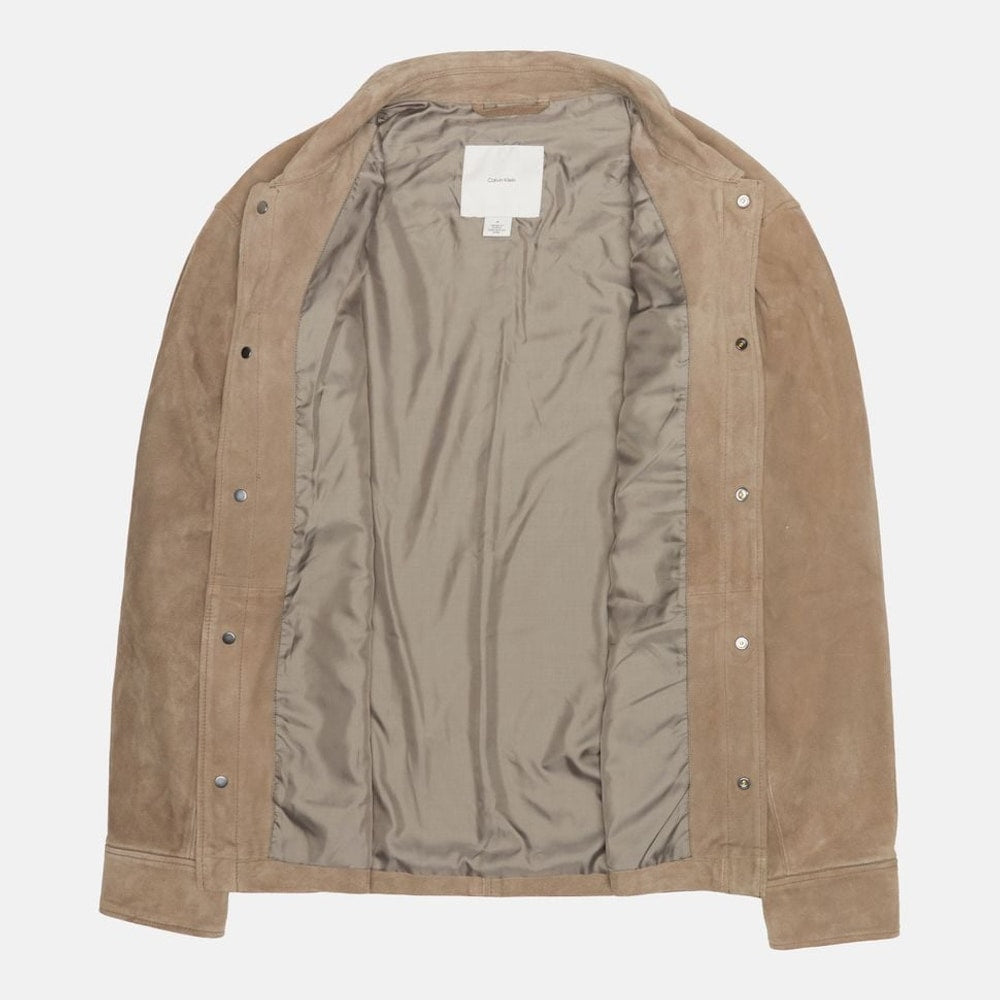 Calvin Klein Leather jacket Light Grey – kurtka – zdjęcie 5 z 6
