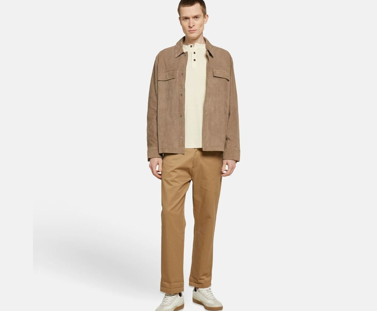 Calvin Klein Leather jacket Light Grey – kurtka – zdjęcie 6 z 6
