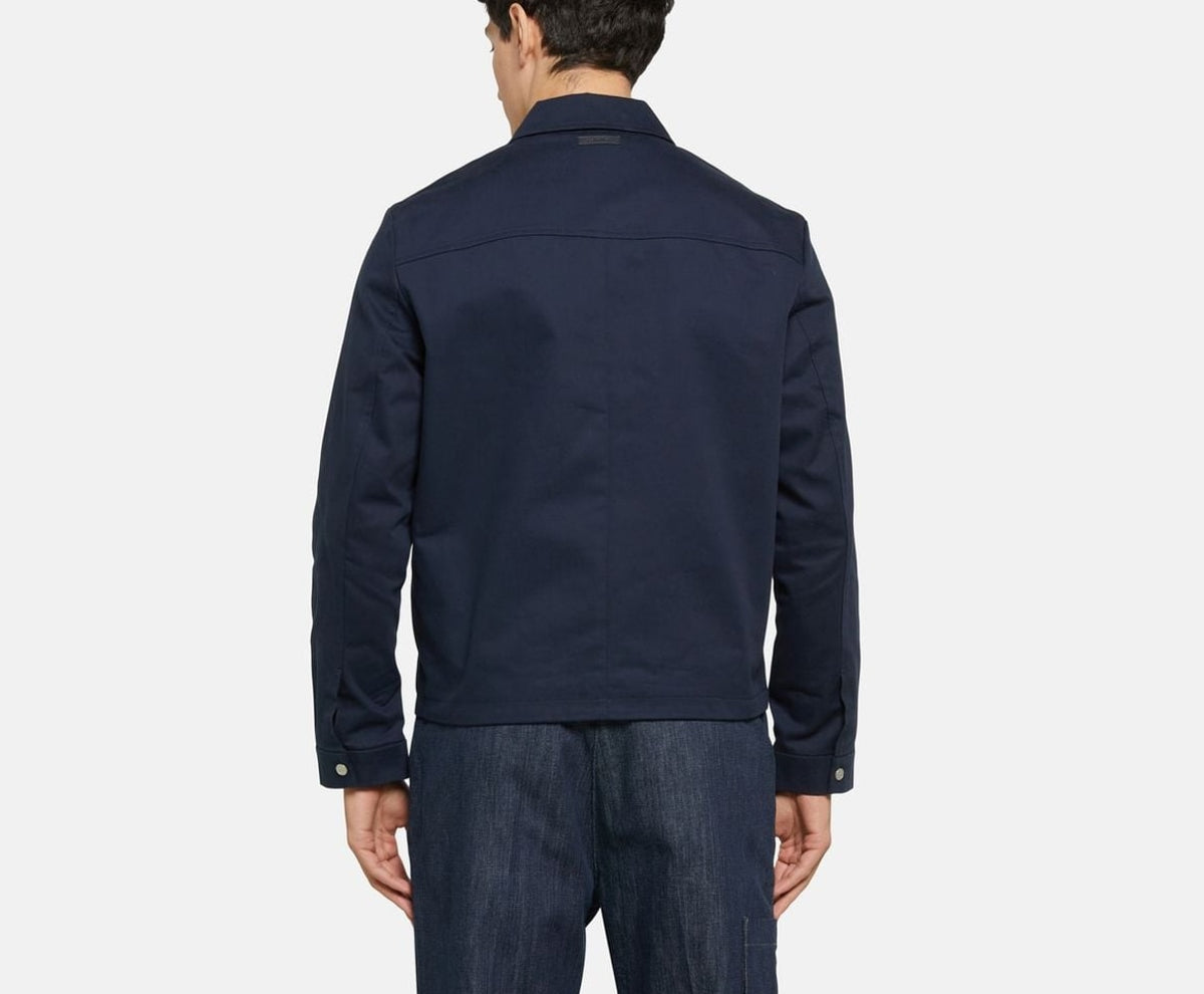 Calvin Klein Shacket Dobby Dark Blue – odzież – zdjęcie 4 z 6