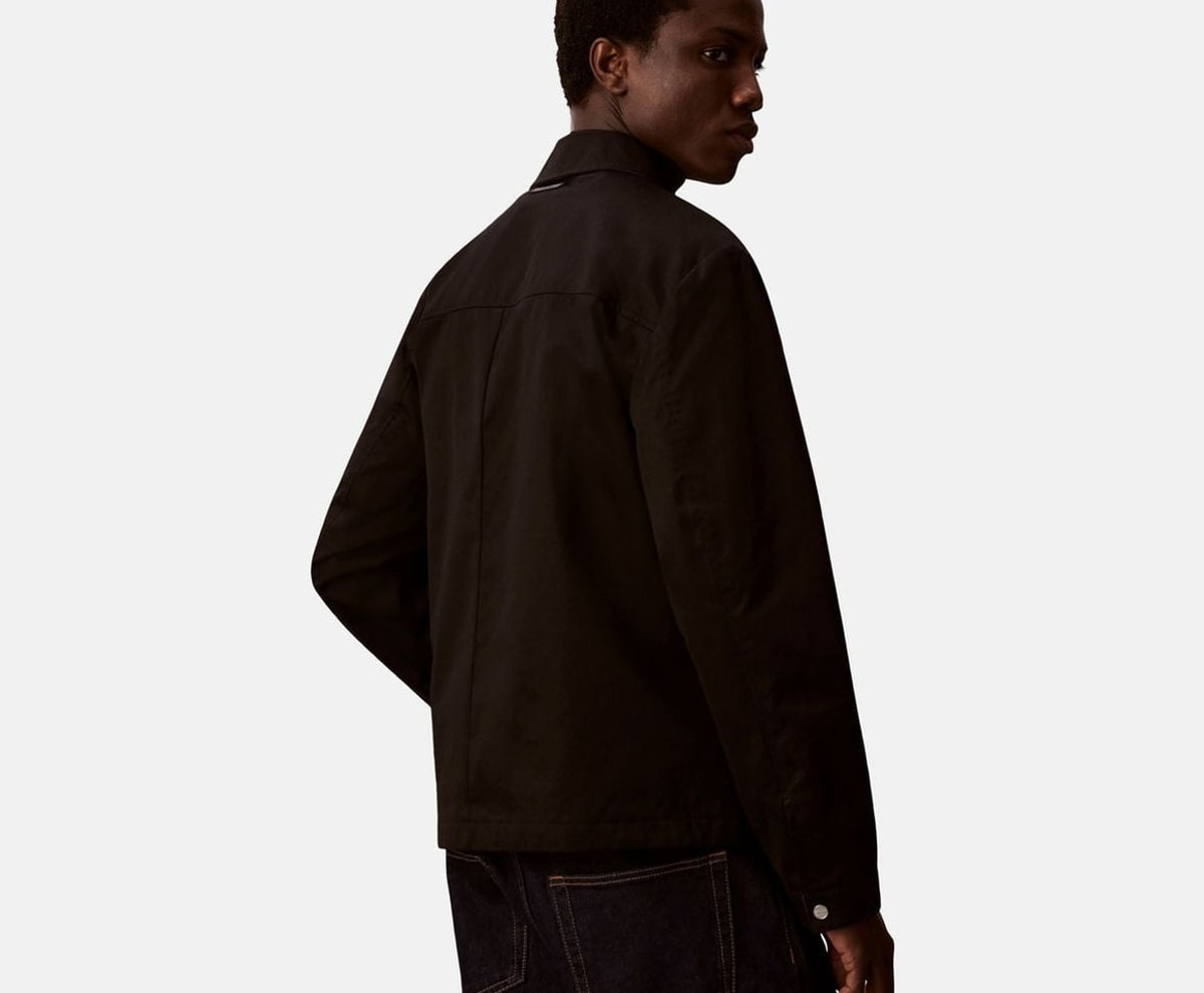 Calvin Klein Shirt jacket Black – риза – снимка 4 от 5