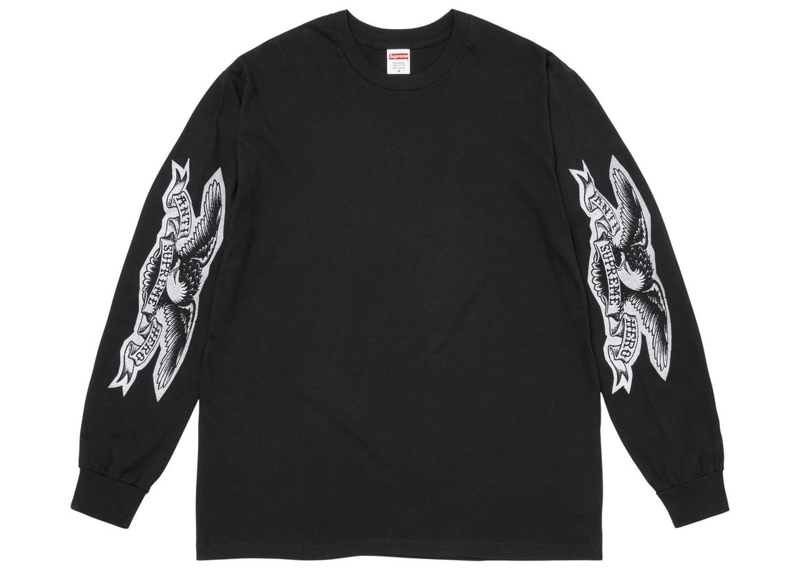Supreme ANTIHERO Eagle L/S Tee Black-Supreme-pikastore.cz