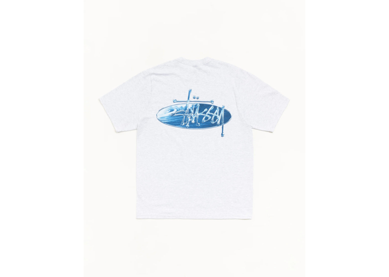 Stussy Wave Oval Tee grey